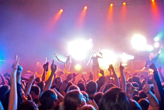 people in music concert
